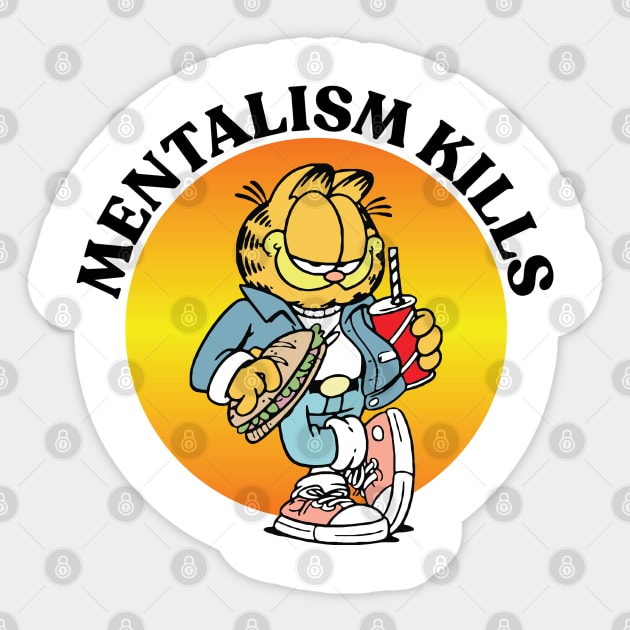 MENTALISM KILLS Sticker by Greater Maddocks Studio